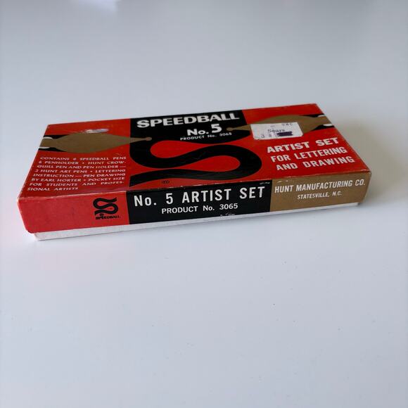 Speedball Vintage No 5 Artist Pen Set - 1940's - Calligraphy Lettering Drawing - Picture 2 of 11